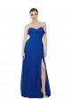 Affordable Ruffled Chiffon Strapless Bridesmaid Dress