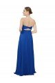 Affordable Strapless Sweetheart Draped Chiffon Bridesmaid Dress