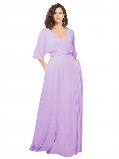 Affordable Chiffon Bridesmaid Dress with Ruched Waist