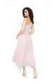 Affordable Midi Length One Shoulder Chiffon Cocktail Bridesmaid Dress