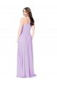 Affordable Chiffon A-Line Bridesmaid Dress with Halter Back