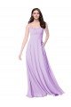 Affordable Chiffon A-Line Chiffon Bridesmaids Dress with Ruched Bodice