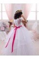 Affordable Ivory Ball Gown Sweetheart Floor Length Flower Girl Dress