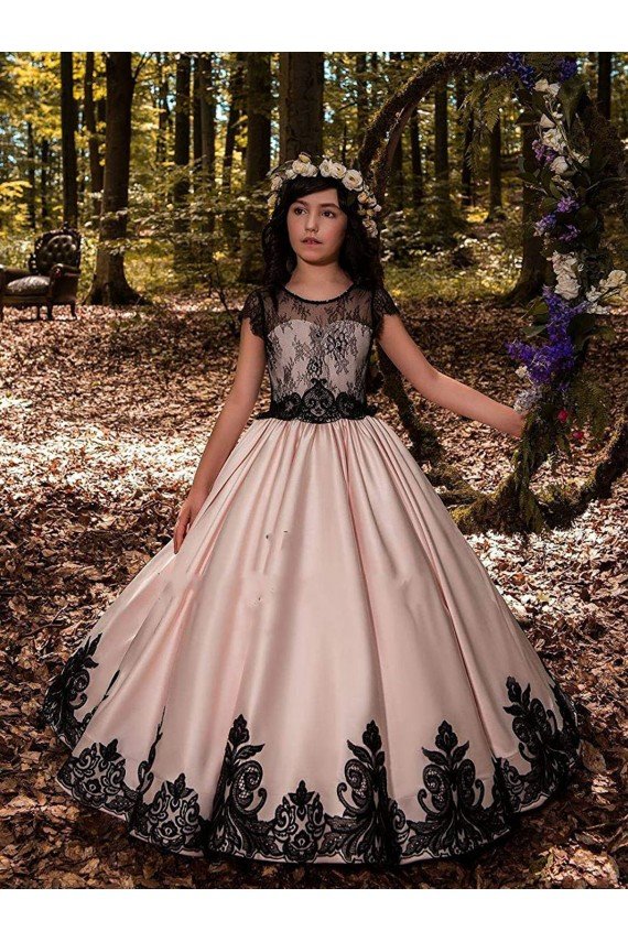 Affordable Ivory Ball Gown Sweetheart Neck Sleeveless Flower Girl Dress