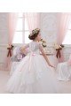 Affordable Ivory Ball Gown Sweetheart Sleeveless Long Flower Girl Dress