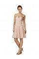 Affordable Lace and Chiffon Bridesmaid Dress / Cocktail Dress with Unique Neckline