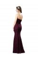 Affordable Fitted Long Lace Bridesmaid Dress with Sweetheart Neckline