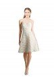 Affordable Lace Bridesmaid Dress / Cocktail Dress with Draped Sweetheart Neckline