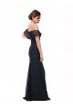 Affordable Off the Shoulder Long Lace Bridesmaid Dress / Prom Dress with Flutter Sleeves
