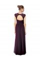 Affordable Long Chiffon Sweetheart Bridesmaid with Lace Straps and Keyhole Back