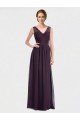 Affordable V-Neck Bridesmaid Dress with Corded Lace Bodice