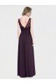 Affordable V-Neck Bridesmaid Dress with Corded Lace Bodice