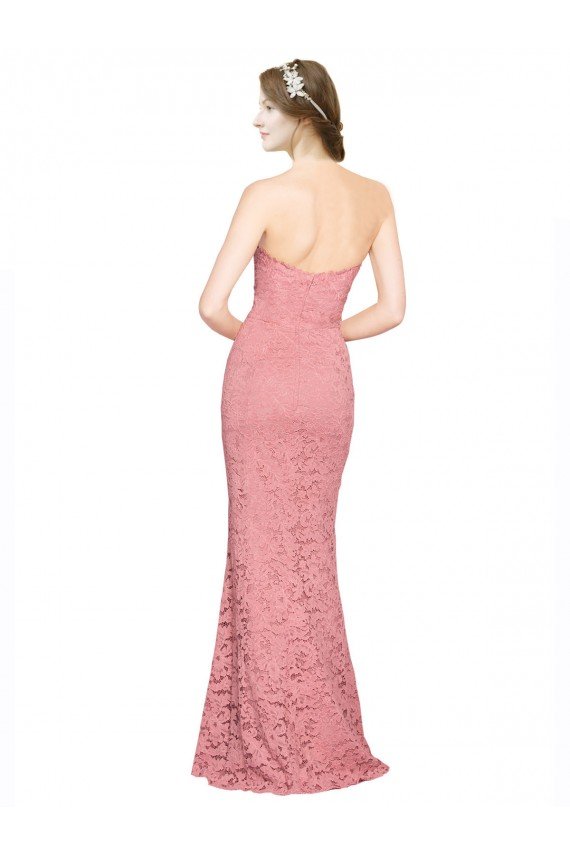 Affordable Fitted Sweetheart Mermaid Lace Bridesmaid Dress / Prom Dress