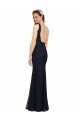 Affordable Lace Bridesmaid Dress with Satin Waistband and Open Back
