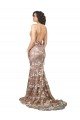 Affordable Fishtail Shaped V-Neck Embroidered Foral Lace Wedding Dress