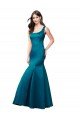 Affordable Long Sleek Satin Bridesmaid Dress / Prom Dress with U-Back