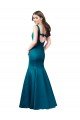 Affordable Long Sleek Satin Bridesmaid Dress / Prom Dress with U-Back