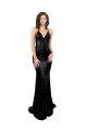 Affordable Sleek Fishtail Shaped Open Back Formal Sequin Bridesmaid Dress / Prom Dress