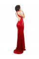 Affordable Halter High Neck Mermaid Open Back Formal Sequin Bridesmaid Dress / Prom Dress