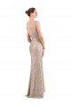 Affordable Faux Surplice V-Neck Slim Formal Sparkling Sequin Bridesmaid Dress / Prom Dress
