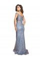 Affordable Off the Shoulder Sweetheart Neckline Formal Sequin Bridesmaid Dress / Prom Dress with Thigh High Slit