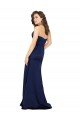 Affordable Floor Length Wrap Skirt Formal Silky Satin Bridesmaid Dress / Prom Dress