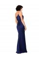 Affordable One Shoulder Formal Silky Satin Bridesmaid Dress / Prom Dress with Skirt Slit
