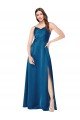 Affordable Cowl Neck Salky Satin Bridesmaid Dress / Prom Dress