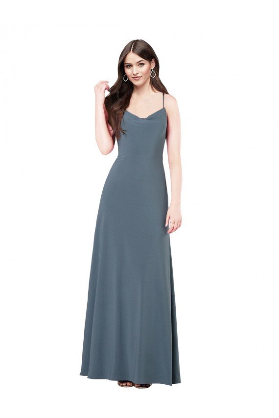 Affordable Classic Spandex Bridesmaid Dress / Prom Dress with Scoop Neckline