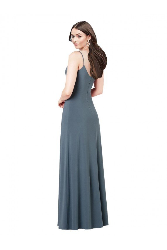 Affordable Classic Spandex Bridesmaid Dress / Prom Dress with Scoop Neckline