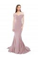 Affordable Off the Shoulder Mermaid Long Sweep Train Bridesmaid Dress / Prom Dress