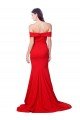 Affordable Criss Cross Full Length Long Formal Crepe Bridesmaid Dress / Prom Dress with Side Split
