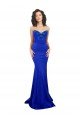 Affordable Sweetheart Flower Neckline High Neck Formal Crepe Bridesmaid Dress / Prom Dress