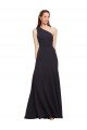 Affordable Fit and Flare Formal Crepe Bridesmaid Dress / Prom Dress with One Shoulder