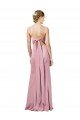 Affordable Fit and Flare Slim Formal Crepe Bridesmaid Dress / Prom Dress with Cutout Back