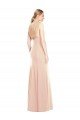Affordable V-Spaghetti Strap Open Back Bateau Neck Trumpet Bridesmaid Dress / Prom Dress