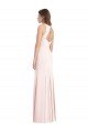 Affordable Diamond Cutout Back Trumpet Bridesmaid Dress / Prom Dress with Front Slit