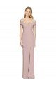 Affordable Off the Shoulder Criss Cross Back Trumpet Bridesmaid Dress / Prom Dress