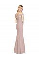 Affordable Off the Shoulder Criss Cross Back Trumpet Bridesmaid Dress / Prom Dress