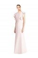 Affordable Ruffle Cap Sleeves Open Back Trumpet Bridesmaid Dress / Prom Dress