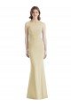 Affordable Criss Cross Twist Cutout Back Trumpet Bridesmaid Dress / Prom Dress