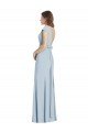 Affordable Bateau Neck Cap Sleeves Open Back Trumpet Bridesmaid Dress / Prom Dress