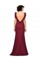 Affordable Crepe Slip Bridesmaid Dress / Prom Dress with Ruffled Straps
