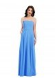Affordable Strapless Pleated Skirt Crepe Bridesmaid Dress / Prom Dress with Pockets