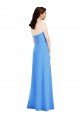 Affordable Strapless Pleated Skirt Crepe Bridesmaid Dress / Prom Dress with Pockets