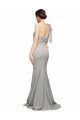 Affordable Long Sweep Train Sweetheart Formal Crepe Bridesmaid Dress / Prom Dress with Tulle One Shoulder