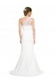 Affordable Soft Tulle Shoulder Overlay Mermaid One Shoulder Formal Crepe Bridesmaid Dress
