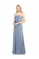 Affordable High Neck Sheath Sleeveless Stretch Formal Crepe Bridesmaid Dress / Prom Dress