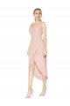 Affordable Knee Length Short Formal Crepe Bridesmaid Dress / Prom Dress
