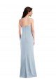 Affordable Flattering Trumpet Maxi Formal Crepe Bridesmaid Dress / Prom Dress with Front Slit